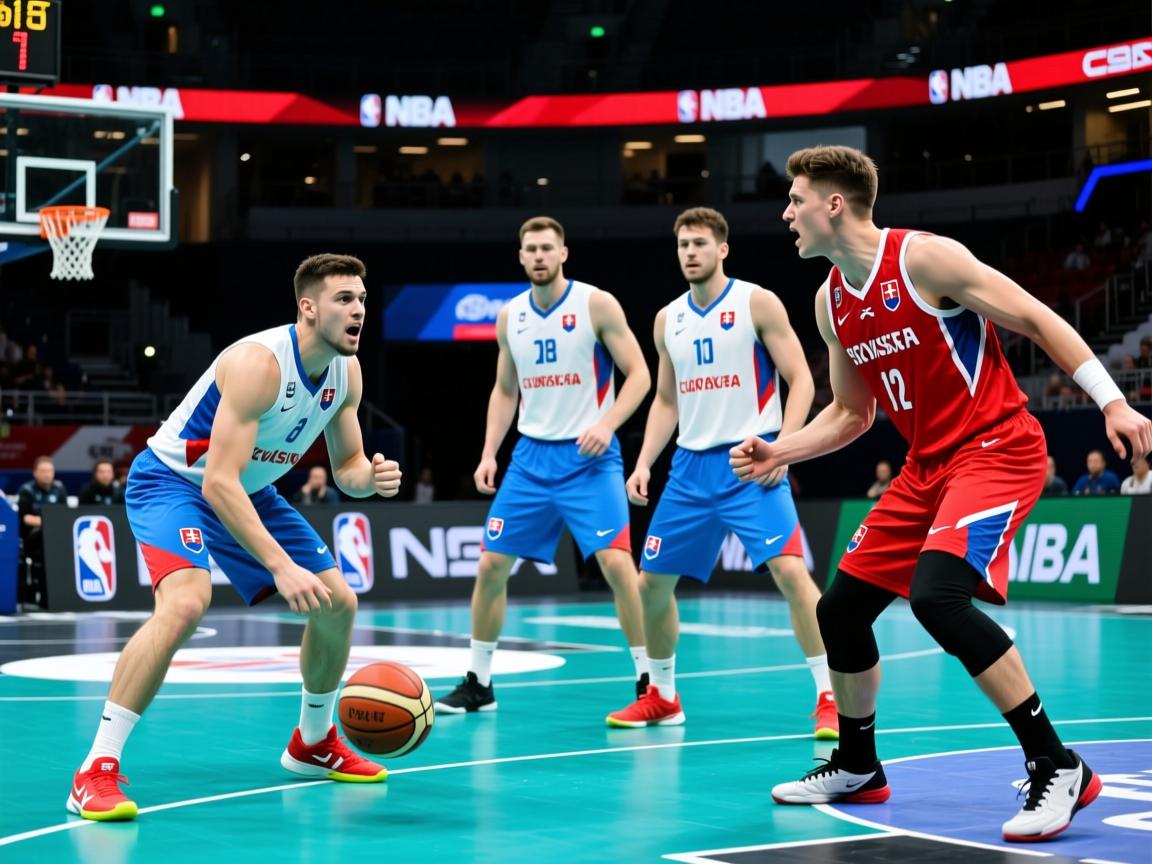 斯洛伐克队在比赛中展现出坚定决心迎战